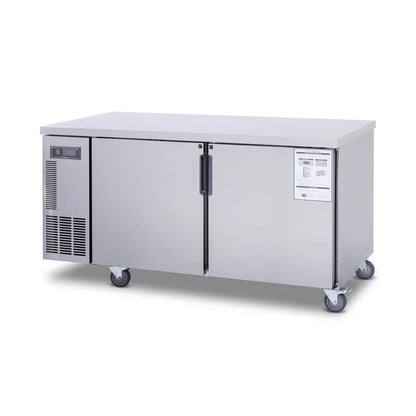 Heavy-Duty Commercial Stainless Steel Undercounter Worktop Freezer