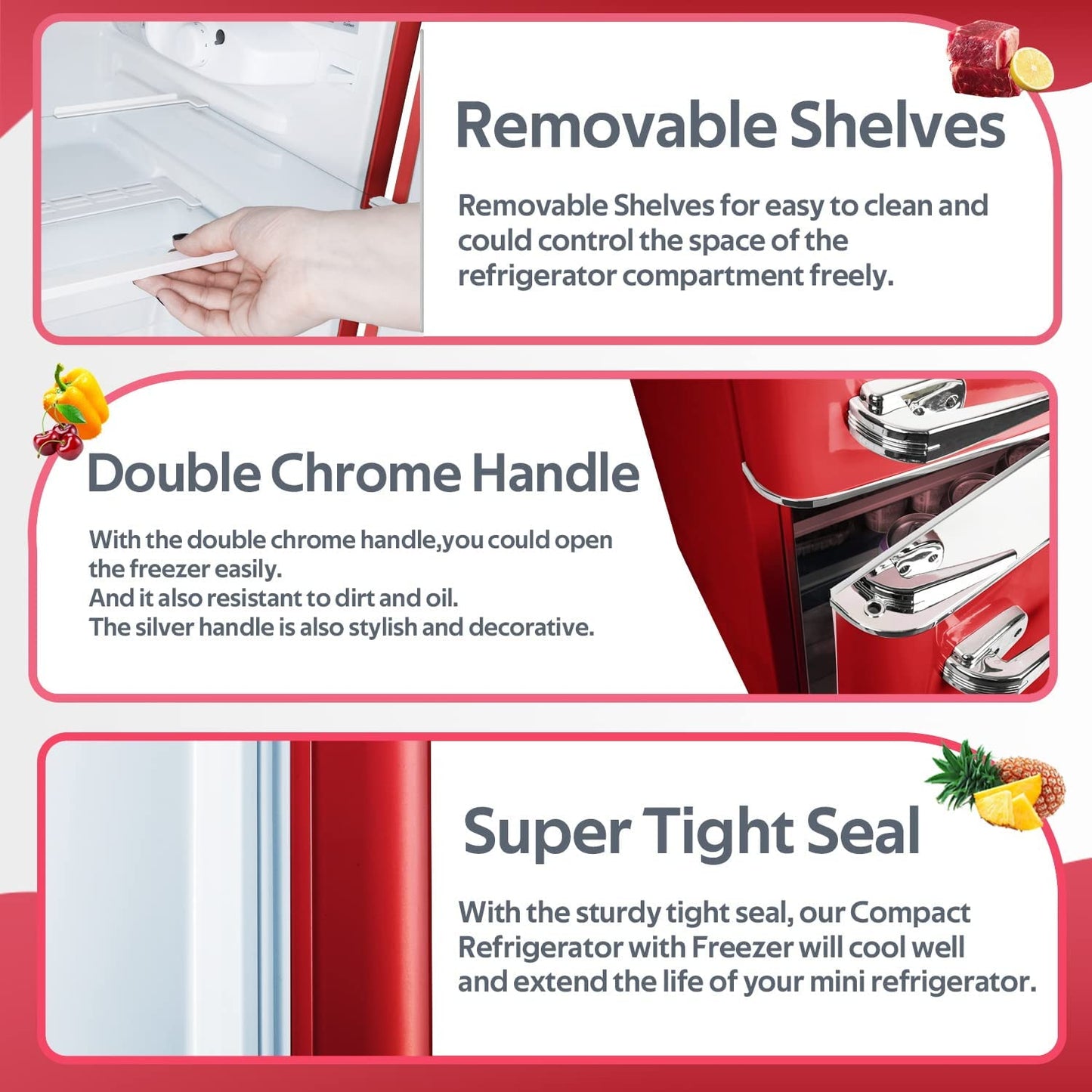 Compact Refrigerator with Freezer F6893