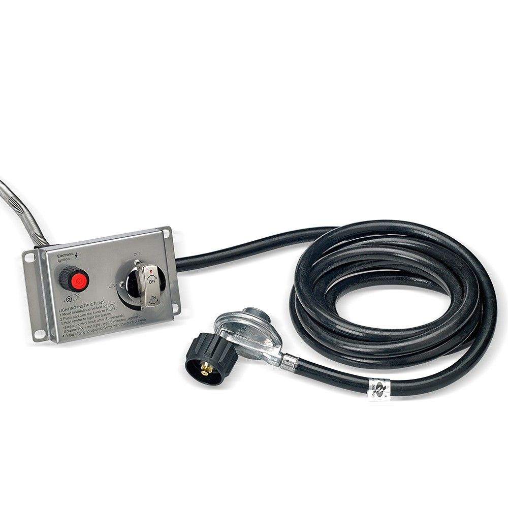 Round Stainless Steel Drop-In Pan with Electronic Ignition Kit, CSA Certified - Bundle
