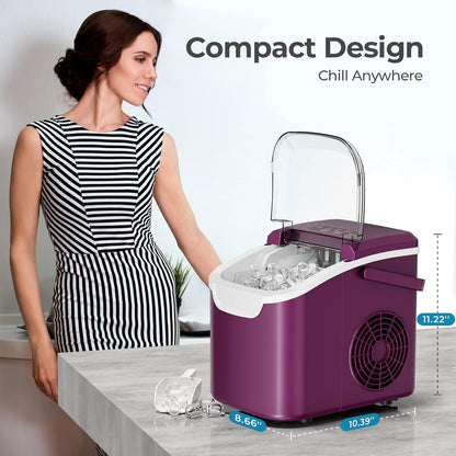Countertop Ice Maker, 26 lbs Day Ice Production 58012RIM0