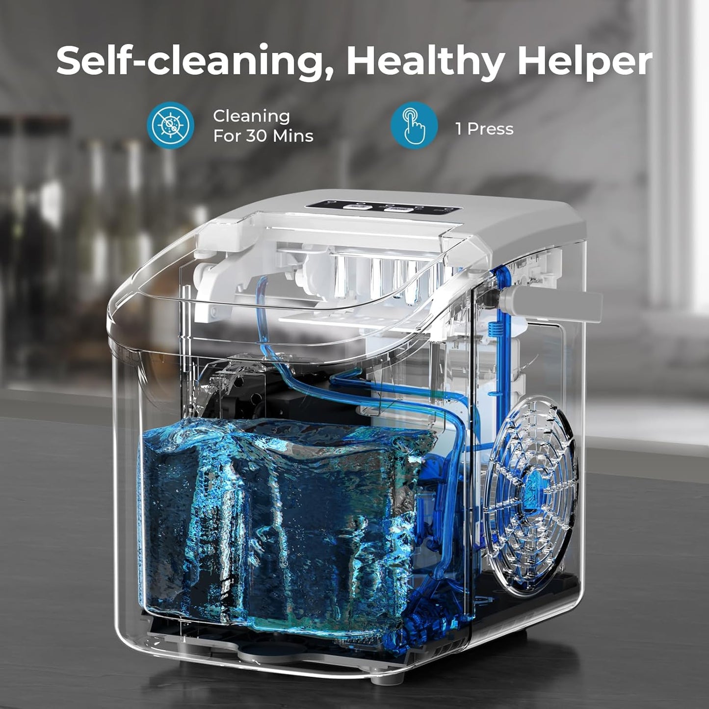 Countertop Ice Maker, 26 lbs Day Ice Production 58012RIM0