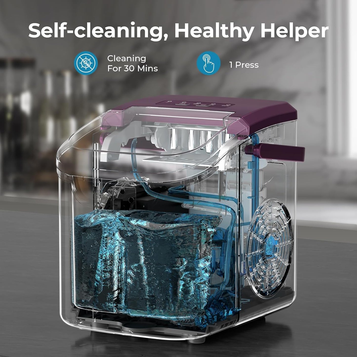 Countertop Ice Maker, 26 lbs Day Ice Production 58012RIM0