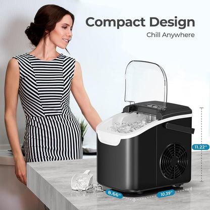 Countertop Ice Maker, 26 lbs Day Ice Production 58012RIM0