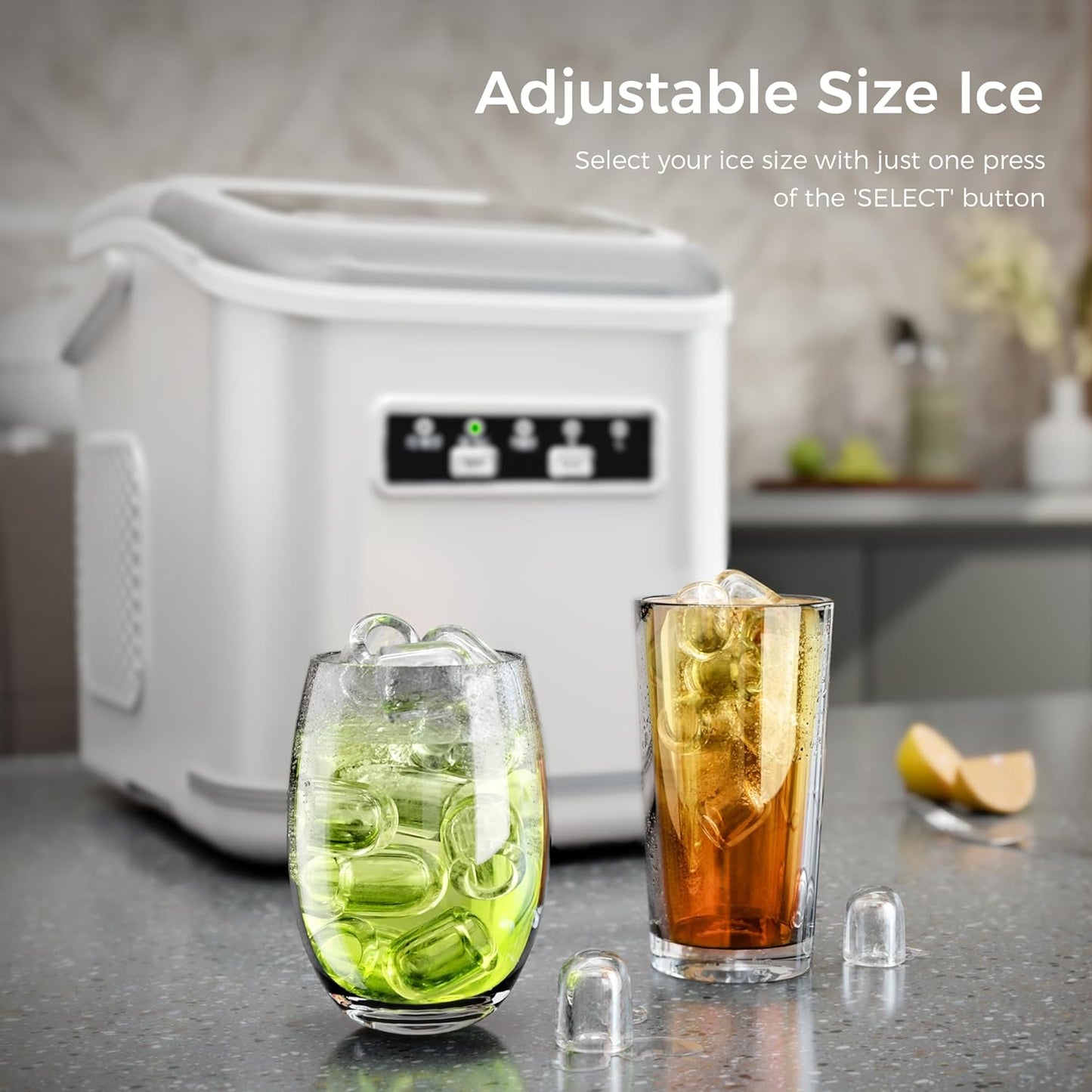 Countertop Ice Maker 9 Bullet Ice Cubes in 6 Mins Z5812K
