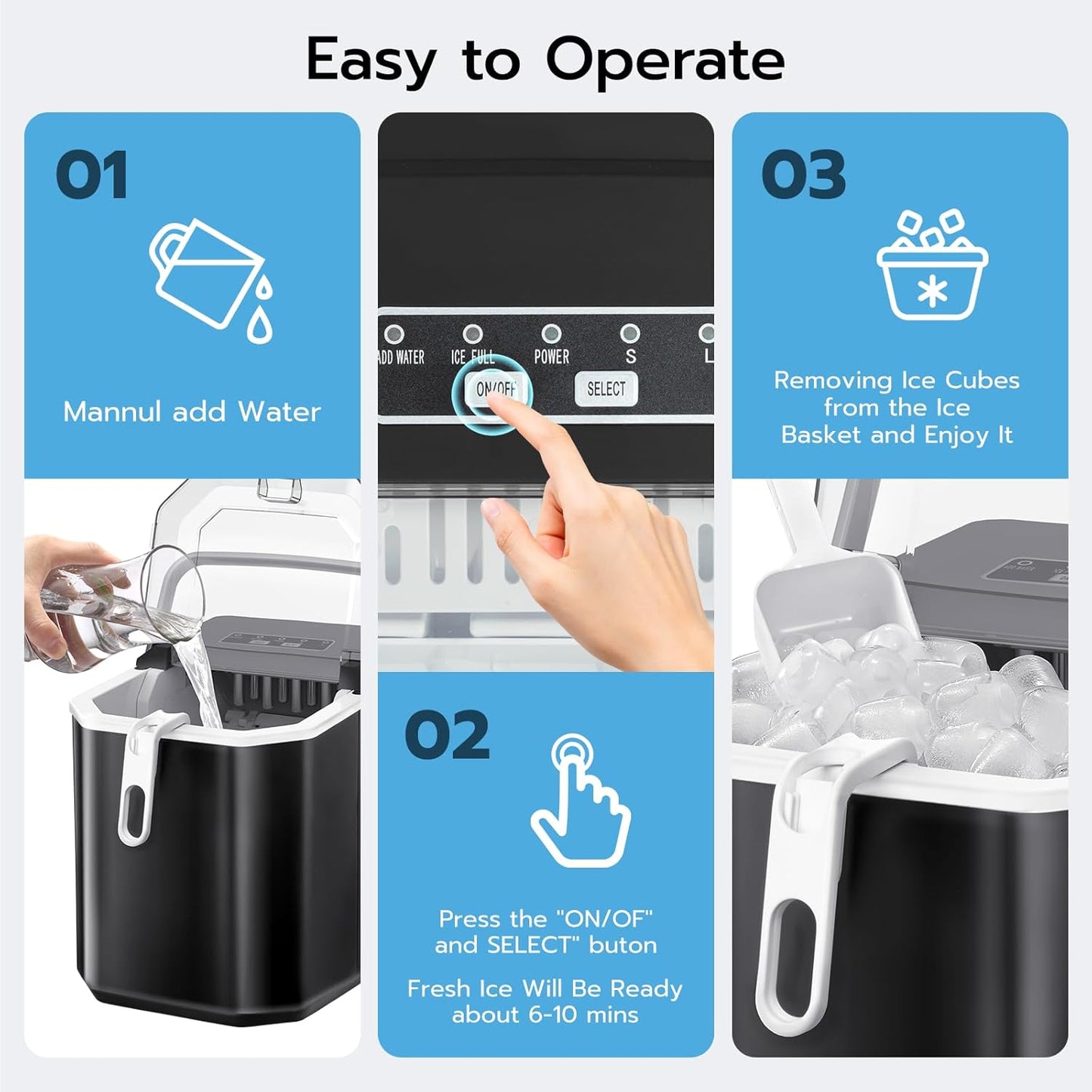 Countertop Ice Maker (3 Models Z5812B\Z5822G\58012RIM0)