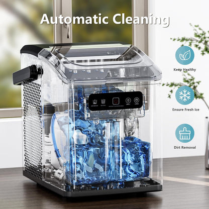 Countertop Ice Maker Portable for Home and Camping RV Z3424-BLACK