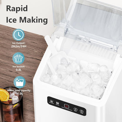 Countertop Ice Maker Portable for Home and Camping RV Z3424-BLACK