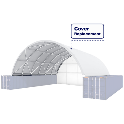 Cover Replacement for Container Shelter for 20FT x 20FT or 20FT x 40FT