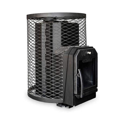 Cozy Heat O Floor Mount Wood-Burning Sauna Stove With Sauna Stones