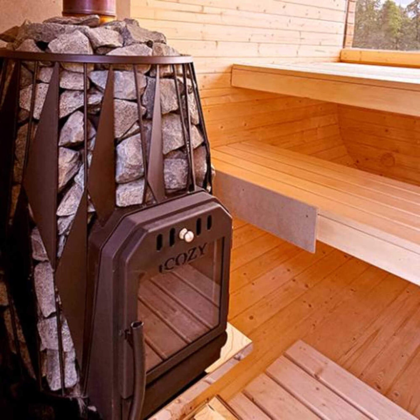 Cozy Heat OG Wood-Burning Sauna Stove With Sauna Stones