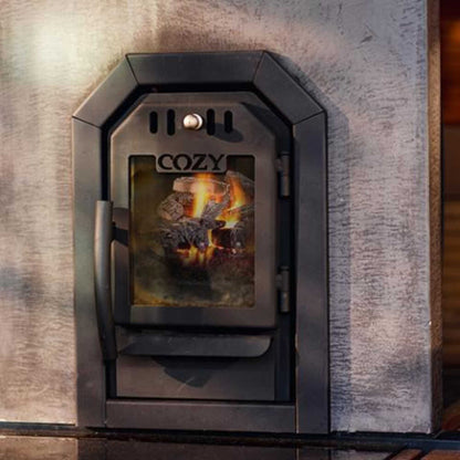 Cozy Heat SW Thru-Wall Wood Burning Sauna Stove With Sauna Stones