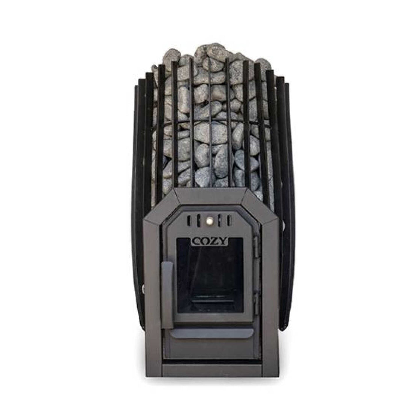 Cozy Heat SW Thru-Wall Wood Burning Sauna Stove With Sauna Stones