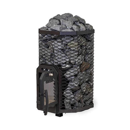 Cozy Heat Wood-Burning Floor Mount Sauna Stove With Chimney Kit And Sauna Stones