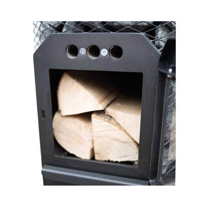 Cozy Heat Wood-Burning Floor Mount Sauna Stove With Chimney Kit And Sauna Stones