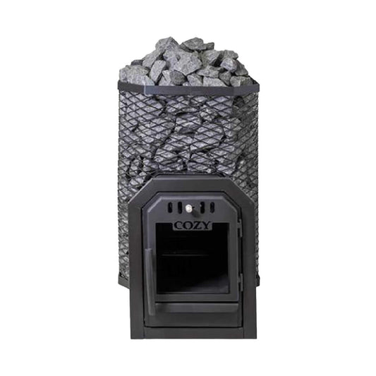 Cozy Heat Thru-Wall Wood Fired Sauna Heater Stove