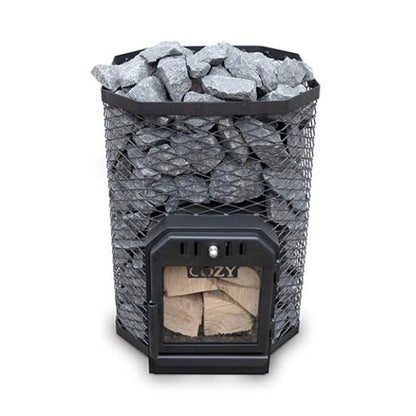 Cozy Heat Thru-Wall Wood Fired Sauna Heater Stove