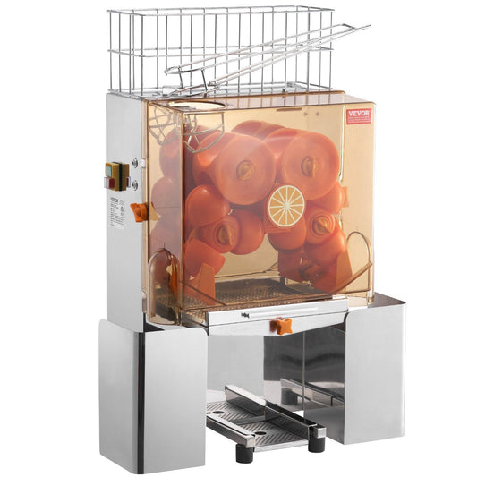 Commercial Orange Juicer Machine 120W Automatic Juice Extractor Stainless Steel Orange Squeezer