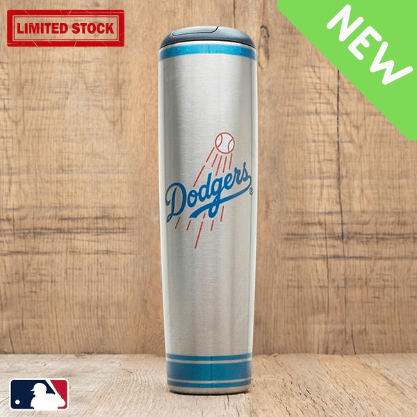 Los Angeles Dodgers Metal Dugout Mug | Stainless Steel Baseball Bat Mug