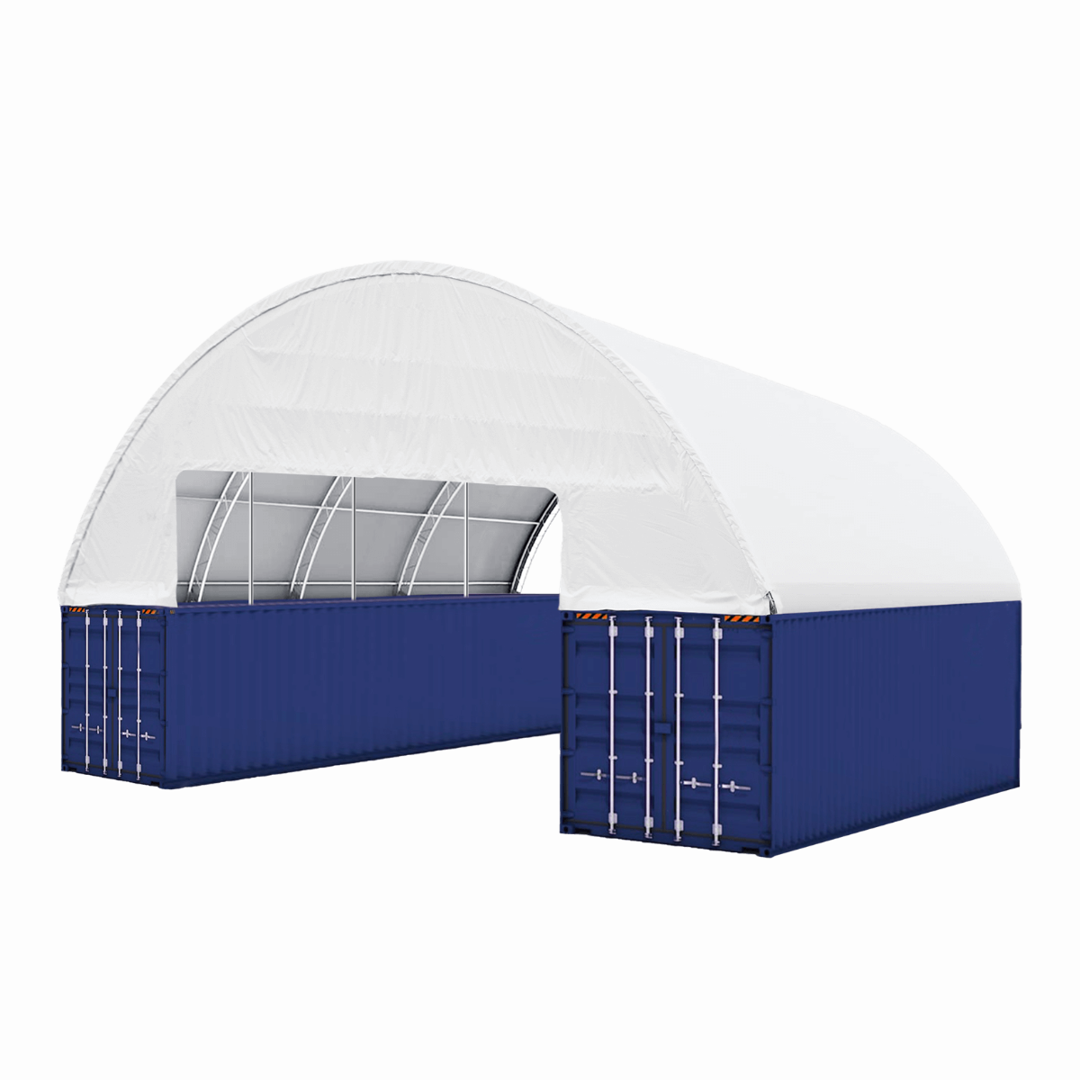 60FT x 40FT x 15FT Double Truss Container Canopy Shelter