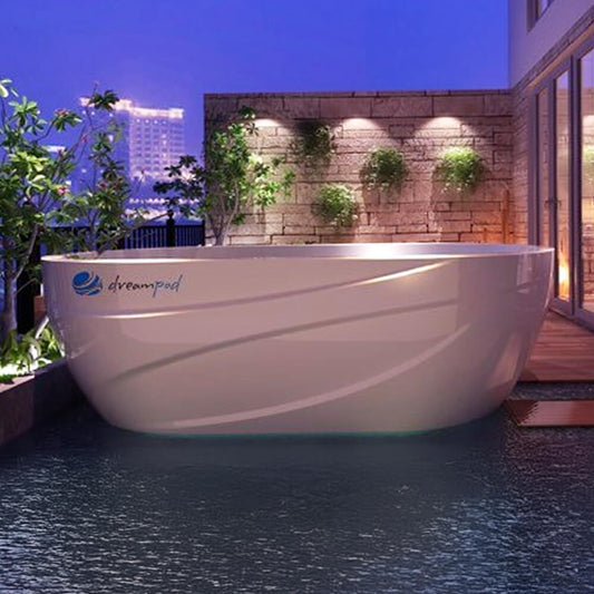 Dreampod Ice Bath with Chiller Premium Fiberglass Floatation Tank