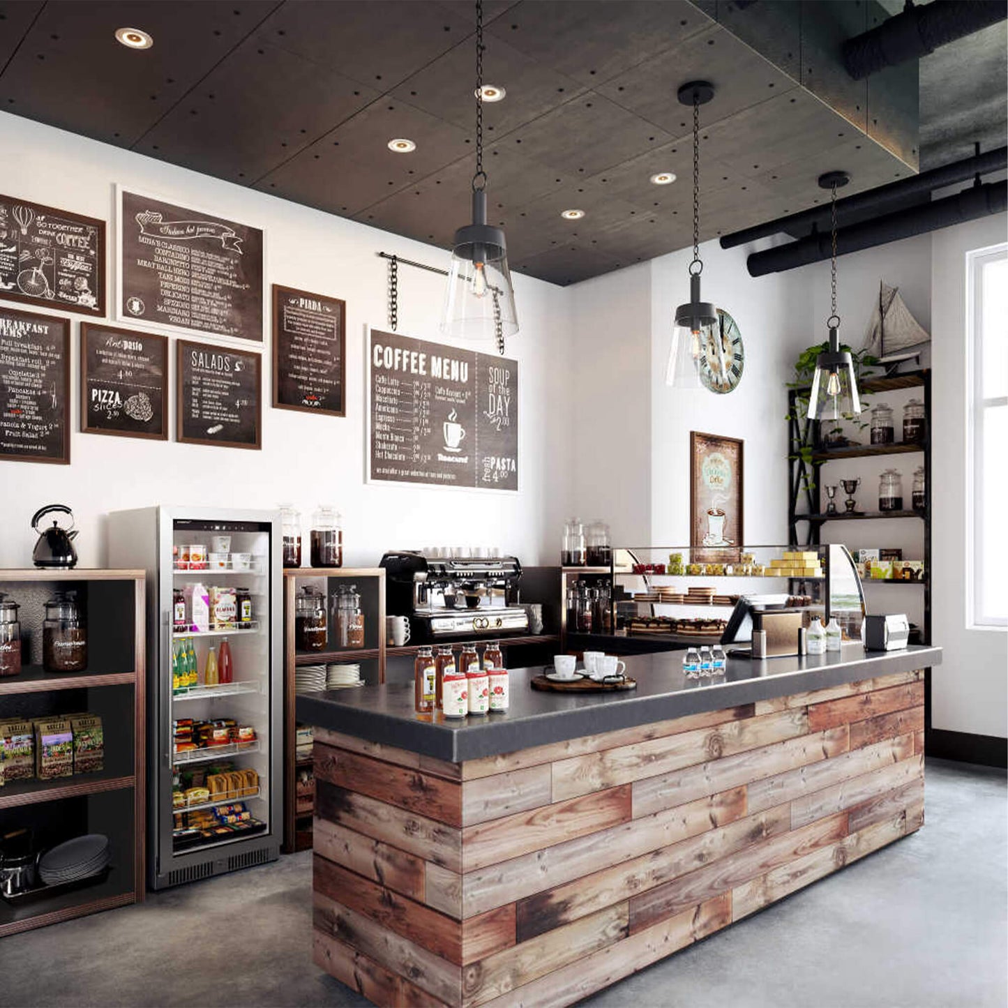 Edgestar 10.1 Cubic Feet Commercial Beverage Merchandiser With Temperature Alarm Reversible Door 22"