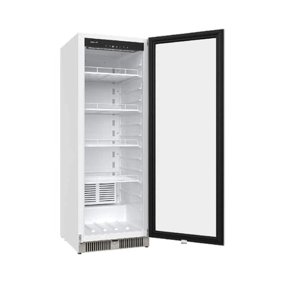 Edgestar 10.1 Cubic Feet Commercial Beverage Merchandiser With Temperature Alarm Reversible Door 22"