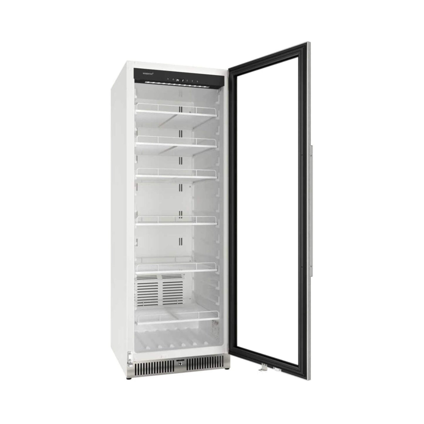 Edgestar 13.7 Cubic Feet Commercial Beverage Merchandiser With Temperature Alarm Reversible Door 24"