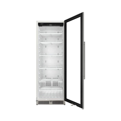 Edgestar 13.7 Cubic Feet Commercial Beverage Merchandiser With Temperature Alarm Reversible Door 24"