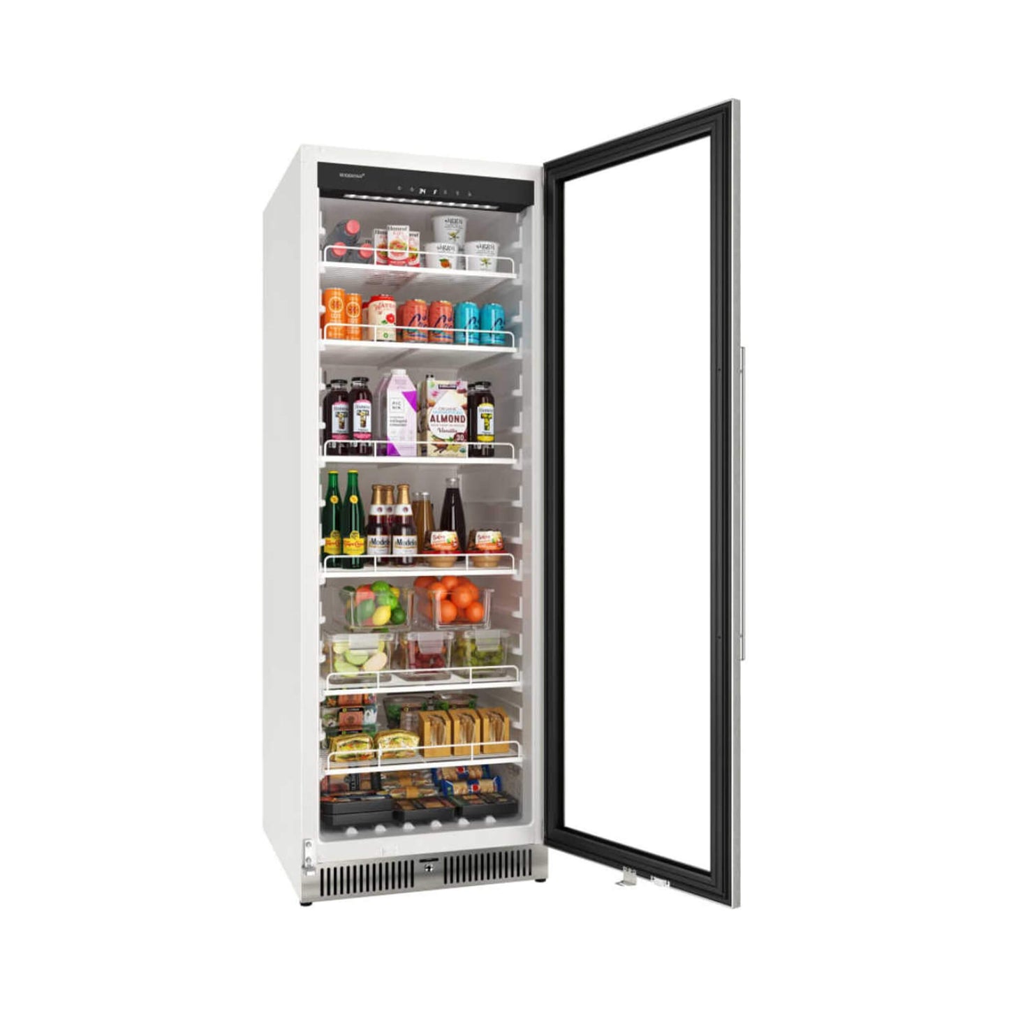 Edgestar 13.7 Cubic Feet Commercial Beverage Merchandiser With Temperature Alarm Reversible Door 24"