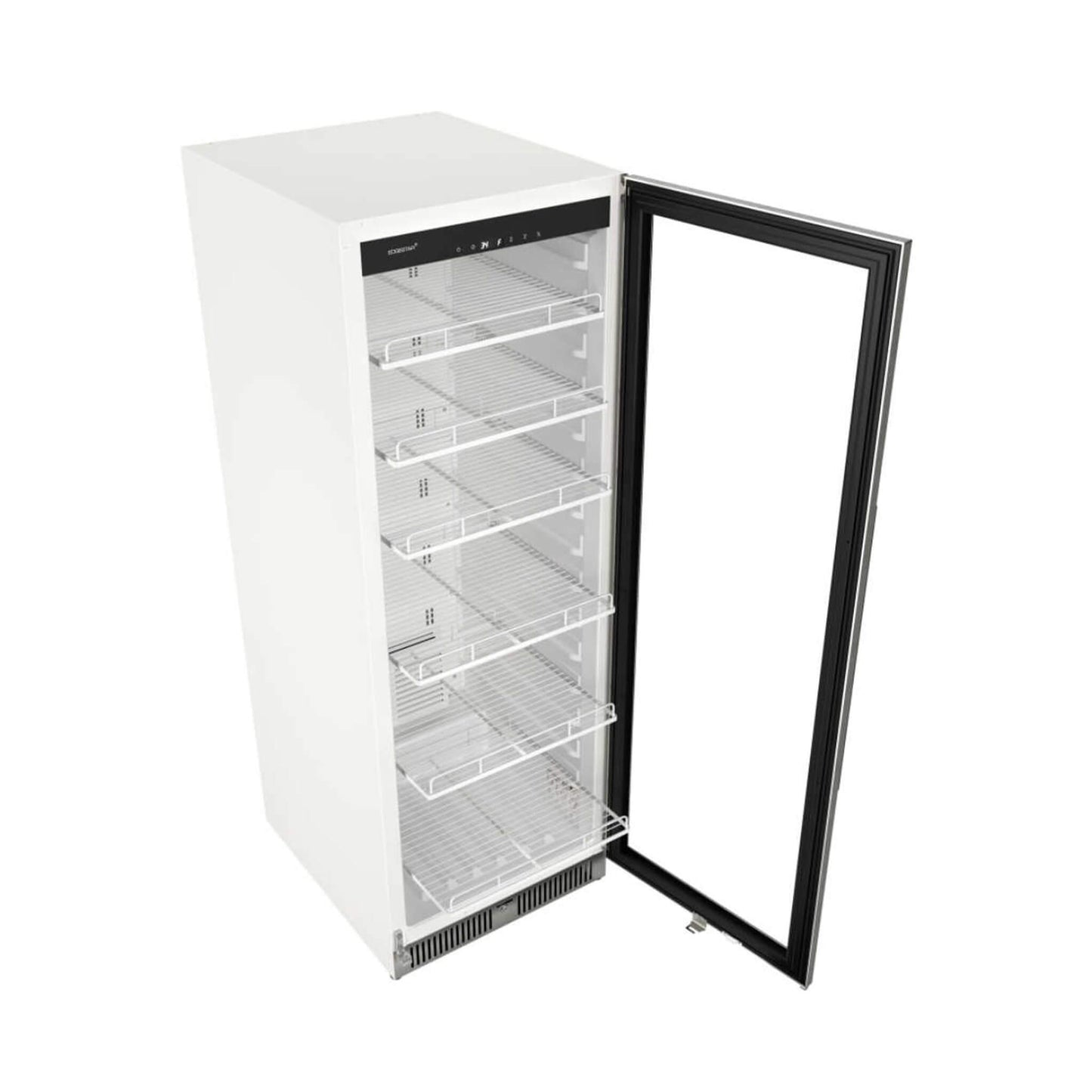 Edgestar 13.7 Cubic Feet Commercial Beverage Merchandiser With Temperature Alarm Reversible Door 24"