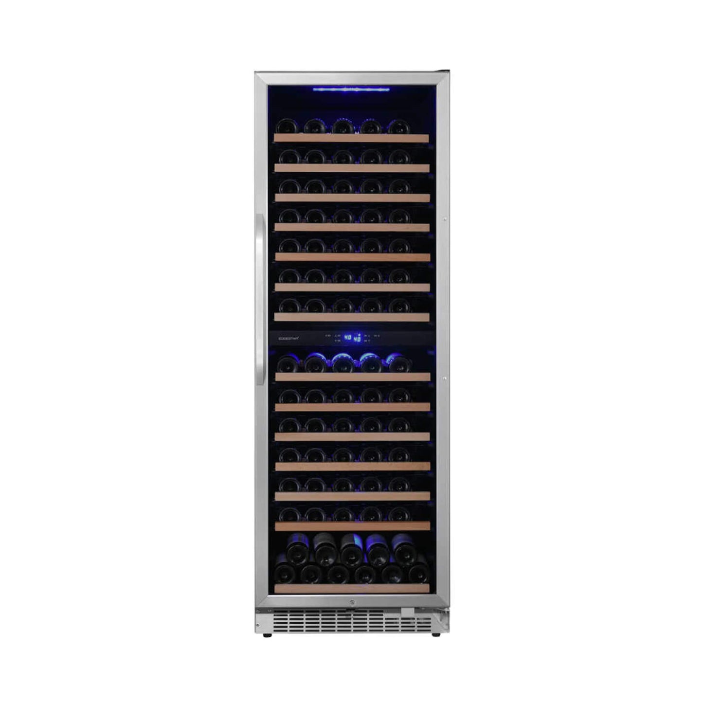 Edgestar 141 Bottle Capacity Freestanding Dual Zone Wine Cooler With Interior Lighting, 24"