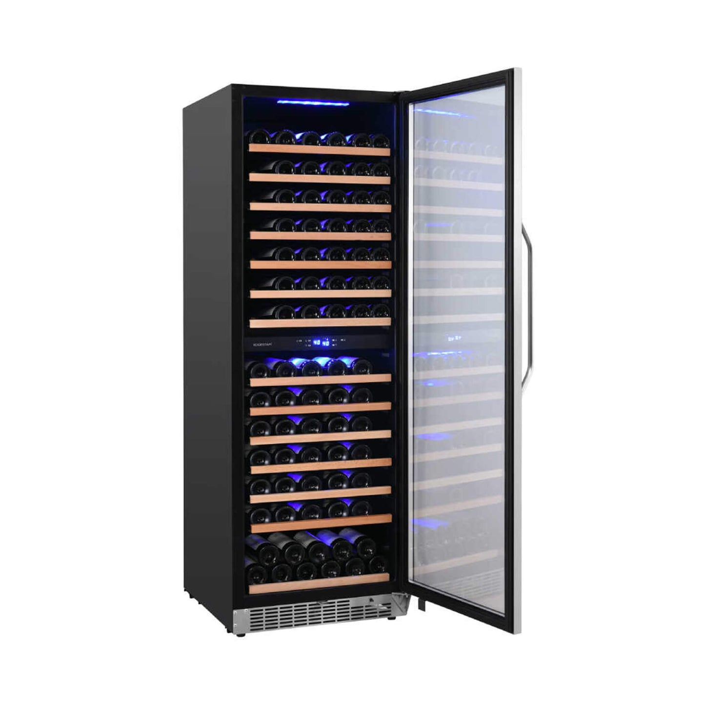 Edgestar 141 Bottle Capacity Freestanding Dual Zone Wine Cooler With Interior Lighting, 24"