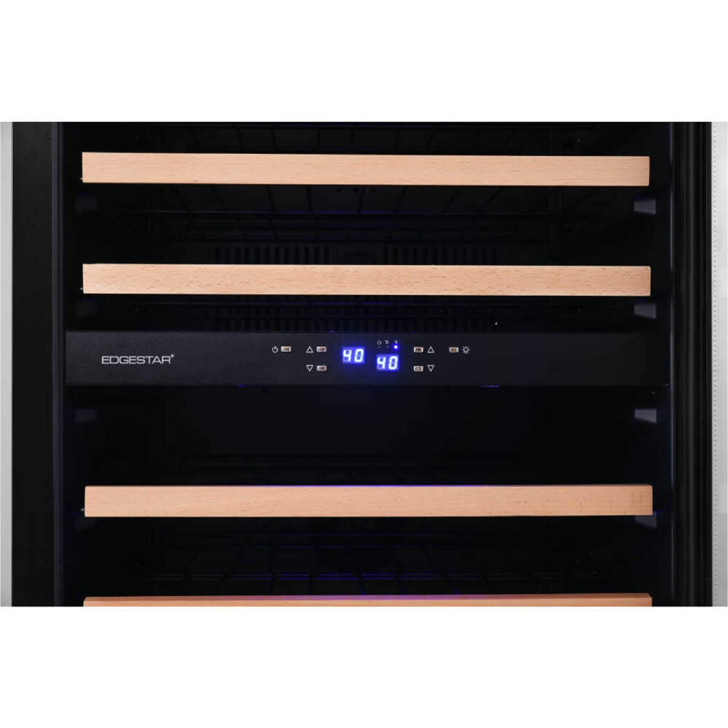 Edgestar 141 Bottle Capacity Freestanding Dual Zone Wine Cooler With Interior Lighting, 24"