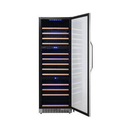 Edgestar 24" Wide 131 Bottle Capacity Built-In Triple Zone Wine Cooler