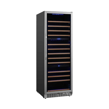 Edgestar 24" Wide 131 Bottle Capacity Built-In Triple Zone Wine Cooler