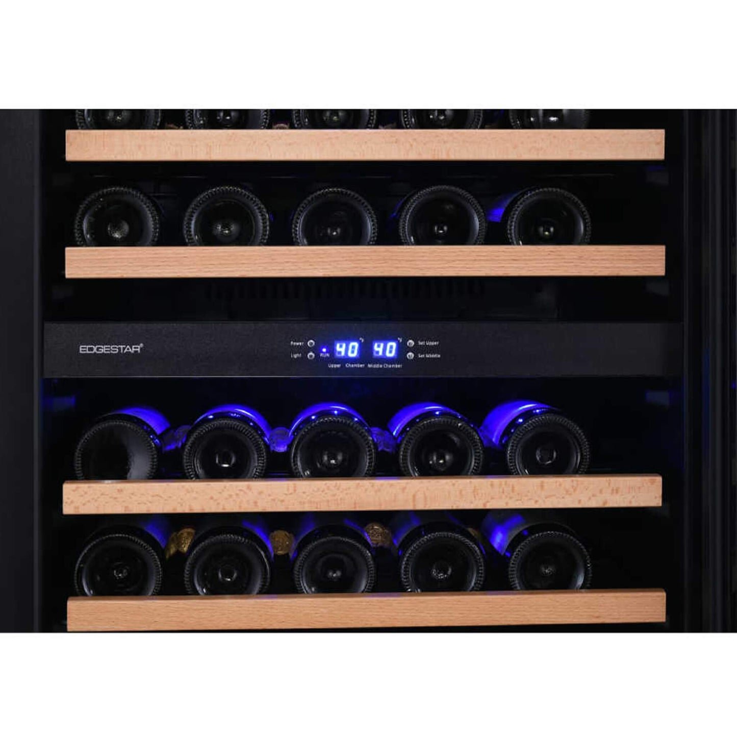 Edgestar 24" Wide 131 Bottle Capacity Built-In Triple Zone Wine Cooler