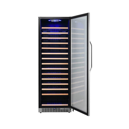Edgestar 24" Wide 151 Bottle Capacity Freestanding Single Zone Wine Cooler With Even Cooling Technology
