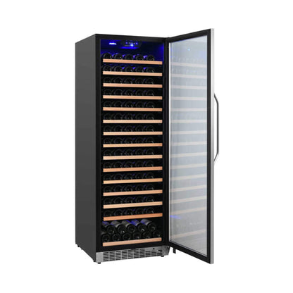 Edgestar 24" Wide 151 Bottle Capacity Freestanding Single Zone Wine Cooler With Even Cooling Technology