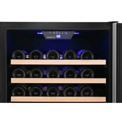 Edgestar 24" Wide 151 Bottle Capacity Freestanding Single Zone Wine Cooler With Even Cooling Technology
