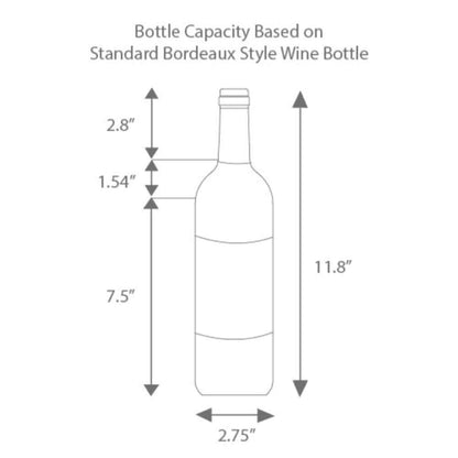 Edgestar 30" Wide 56 Bottle Capacity Built-In French Door Wine Cooler With Door Locks