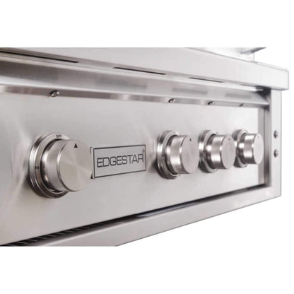 Edgestar 60K BTU 30-Inch Freestanding LED Lighting Grill and Cart with Rotisserie