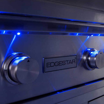 Edgestar 60K BTU 30-Inch Freestanding LED Lighting Grill and Cart with Rotisserie