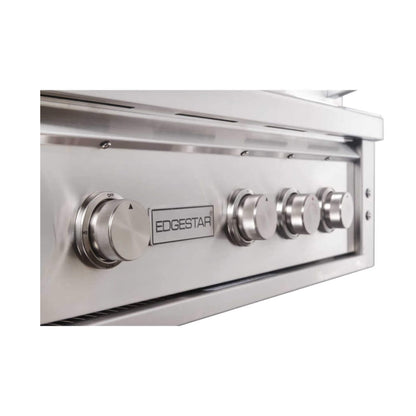Edgestar 89K BTU 36-Inch Freestanding LED Lighting Grill and Cart With Rotisserie