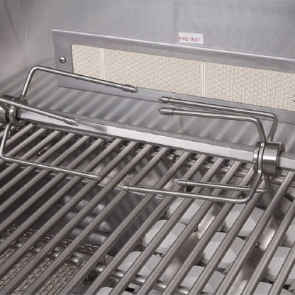 Edgestar 89K BTU 36-Inch Freestanding LED Lighting Grill and Cart With Rotisserie
