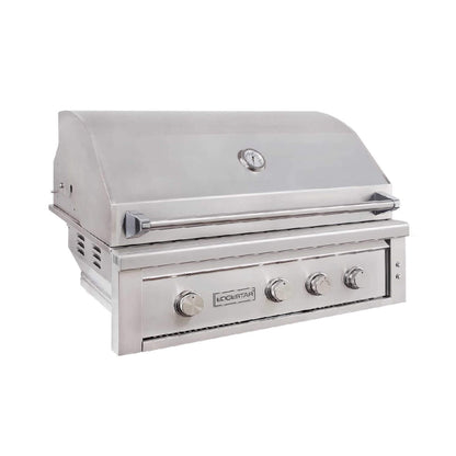Edgestar 89K BTU 42-Inch Freestanding Grill and Cart with Rotisserie and Lighted Knobs
