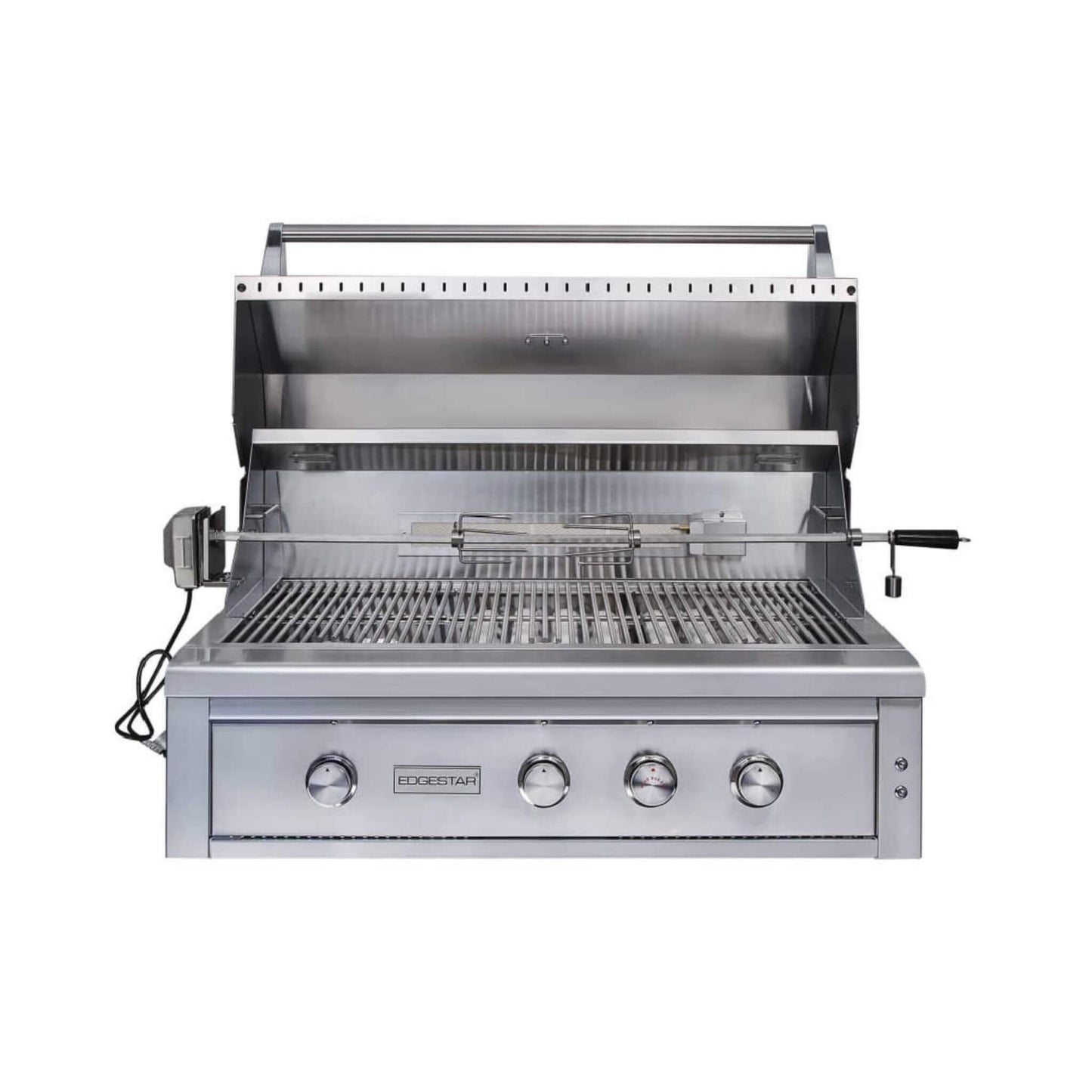 Edgestar 89K BTU 42-Inch Freestanding Grill and Cart with Rotisserie and Lighted Knobs