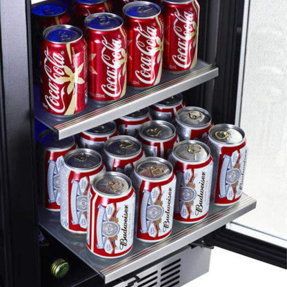 Edgestar 30" Wide 28 Bottle Built In Dual Zone Beverage Center With 86 Can Capacity