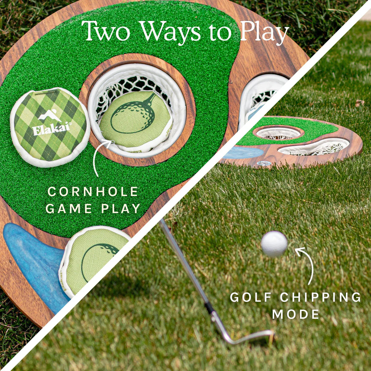Resin Island Hole Golf Chipping Game & Cornhole