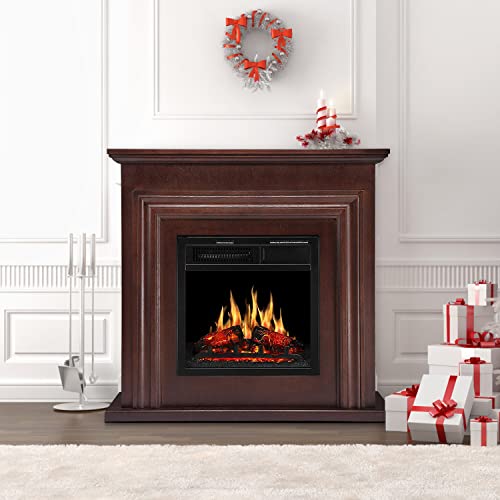36 Inch Electric Fireplace Mantel Wooden Surround Firebox