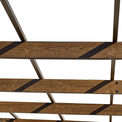 10' x 12' FT Alora Premium Outdoor Brown Cedar Wood Pergola For Spacious Patios